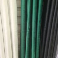 Velvet Blackout Window Grommet Curtain Panels in 4 Colors 72 W x 96 L