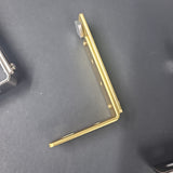 Channel Rod Single Wall L Brackets 28 mm 1 1/8" ( Set of 2 ) H-Rail