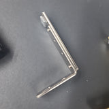 Channel Rod Single Wall L Brackets 28 mm 1 1/8" ( Set of 2 ) H-Rail