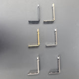 Channel Rod Single Wall L Brackets 28 mm 1 1/8" ( Set of 2 ) H-Rail