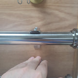 Channel Rod Single Wall L Brackets 28 mm 1 1/8" ( Set of 2 ) H-Rail