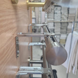 Channel Rod Single Wall L Brackets 28 mm 1 1/8" ( Set of 2 ) H-Rail