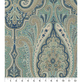 Waverly - Premium Printed Linen Fabric by The Yard, DIY, Craft, Project, Sewing, Designer Upholstery and Home Decor, 54" Wide (Set The Mood Collection, Indigo)