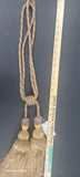 Tie Back and Decorative Double Tassels Gold Multi