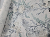Tarramar Printed Cotton Drapery Fabric in Seaglass
