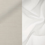 Black Out Curtain, Wave, S Fold- Alabaster 100"w X 130" inches high