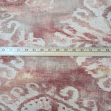 Linen Print Fabric 54" wide Collins 617 Fiesta, Ikat, Covington