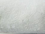 Linen Blend, Embroidery Fabric 118" wide Luxury color Ivory