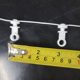 1 Piece Snap Carrier 1785 - 2 5/8" Spaced 60% Fullness for Ripple Fold Drapery