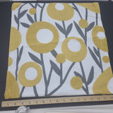 Crewel Embroidery Series -  Yellow / Gray 18 x 18