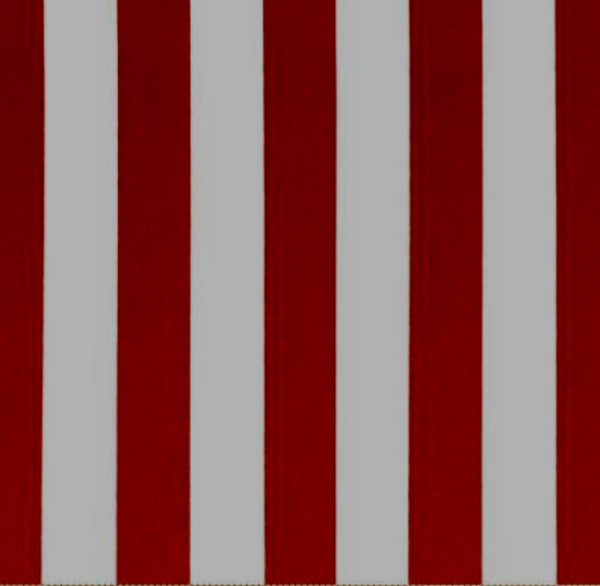 Stripe  Color Lipstick / White Fabric 1.5  inch Stripe