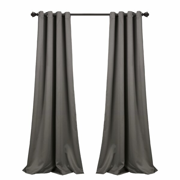 Ketterman Solid Blackout Thermal Grommet Window Panels (Set of 2) See More by Everly Quinn