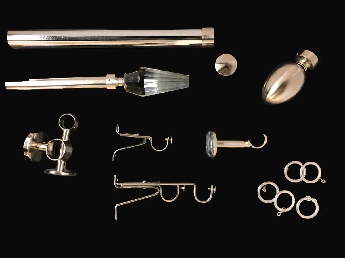 Solid Curtain Rods 28mm , 1 1/8 – The Drapery King Toronto
