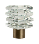 28F5 | A B - ANTIQUE BRASS, 1 1/8 diameter 28mm / Brushed Nickel ( Set of 2 )