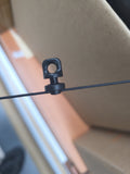 Black Gliders For Transparent Wave Tape, 3" Wide Wave Tape for S Fold Curtains