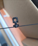 Black Gliders For Transparent Wave Tape, 3" Wide Wave Tape for S Fold Curtains