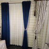 Curtain Tiebacks, Curtain Rope, silver ( Set of 2 )