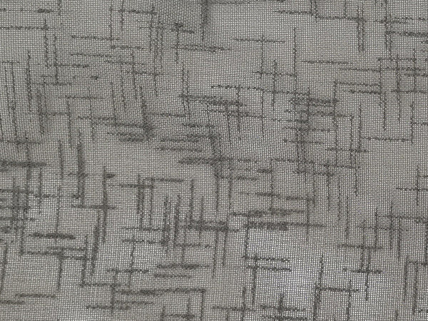Bahamas Linen Text Sheer "Gray" (130" Euro Hem) - FIRE RETARDANT, can/ ulc s-109