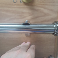 Channel Rod Single Wall L Brackets 28 mm 1 1/8" ( Set of 2 ) H-Rail