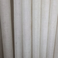 Pinch Pleat Pleated Sheer Panels 150W X 95" long Natural Flax Linen Look (Set of 2 )