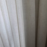 Pinch Pleat Pleated Sheer Panels 150W X 95" long Natural Flax Linen Look (Set of 2 )