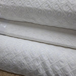 STOUT FABRICS-UBICO 1 WHITE- embroidery - fabric by the yard 54''