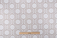 Jianna Embroidered Drapery Fabric in Natural Details
