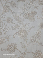 Pleasure Garden Color Hemp, Embroidered Fabric,