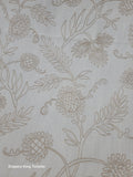 Pleasure Garden Color Hemp, Embroidered Fabric,