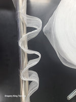 3 ", Clear Multifunctional Curtain Tapes Use to Make Pull Pleated Curtains Rod Pocket Curtains and Hook Pleat Curtains Home Sewing Deep Curtain Accessories Sewing Tape for Curtains