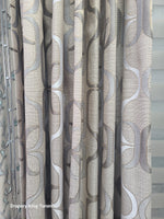 140 X 95 In (set ) Linen Text Box Pleated Curtain Ready Made Drapery 