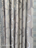 140 X 95 In (set ) Linen Text Box Pleated Curtain Ready Made Drapery 