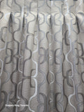 140 X 95 In (set ) Linen Text Box Pleated Curtain