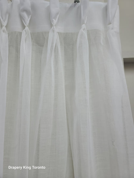 Pinch Pleat Pleated Sheer Panels 150W X 95"Long Frosted Look (Set of 2 )