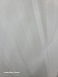 Pinch Pleat Pleated Sheer Panels 150W X 95"Long Frosted Look (Set of 2 )