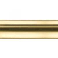 Polished Brass Curtain Rod Tubing~1 1/8" Diameter