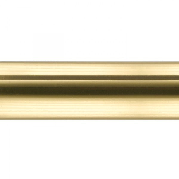 Polished Brass Curtain Rod Tubing~1 1/8" Diameter