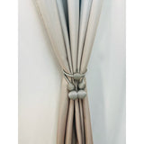 25'' Curtain Tieback Curtain Tiebacks Magnetic, Curtain Rope Silver (set of 2)
