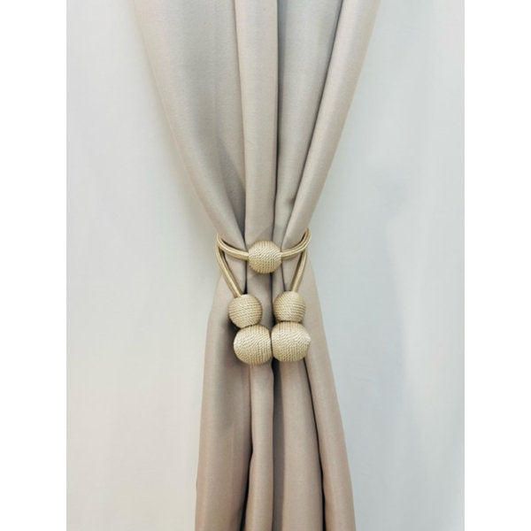 25'' Curtain Tieback Curtain Tiebacks Magnetic, Curtain Rope Linen (set of 2)