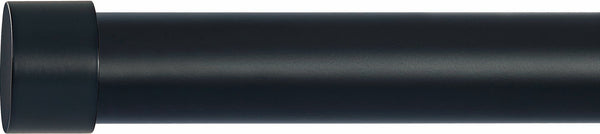 End Cap Finials, 1 1/8 diameter (28mm) Matte - Black ( Set Of 2)