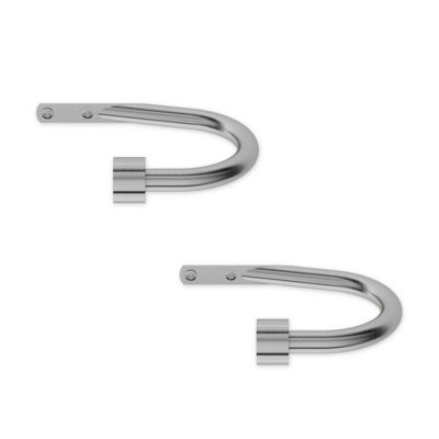 Umbra® Cappa Holdbacks in  Nickel Steel (Set of 2) Drapery King Toronto