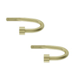 Umbra® Cappa Holdbacks in Matte Brass (Set of 2), Drapery King Toronto