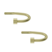 Umbra® Cappa Holdbacks in Matte Brass (Set of 2), Drapery King Toronto