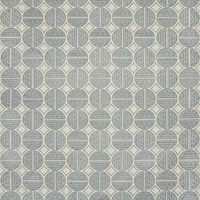Medallion Fabric, Pewter, Embroidered Fabric, 35795.1