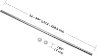 Chroma Tension 7/8'' Rod 54" - 90" Nickel