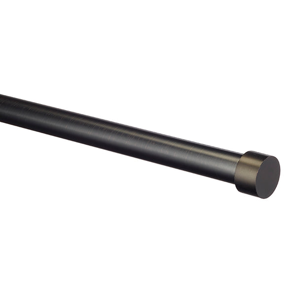 "Cappa Curtain Rod 36" - 66" - Brushed Black