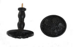 Titus hold back. Diameter 4" / Stem 4" Black ( SET OF 2 )
