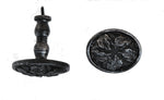 Titus hold back. Diameter 4" / Stem 4" Ant' Silver ( SET OF 2 ), Curtain Drapery