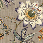 6735511 P Kaufmann BUTTERFLY TRAIL SWA 001 PLATINUM Floral Print Upholstery And Drapery Fabric