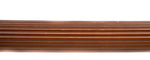 Fluted Poles: 1 3/8" Wood Product Number 501 - 6ft F88 Walnut
